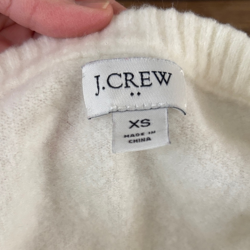 J.Crew Factory Colorblock Sweater – XS – Fall Preppy Knit - Picture 8 of 9